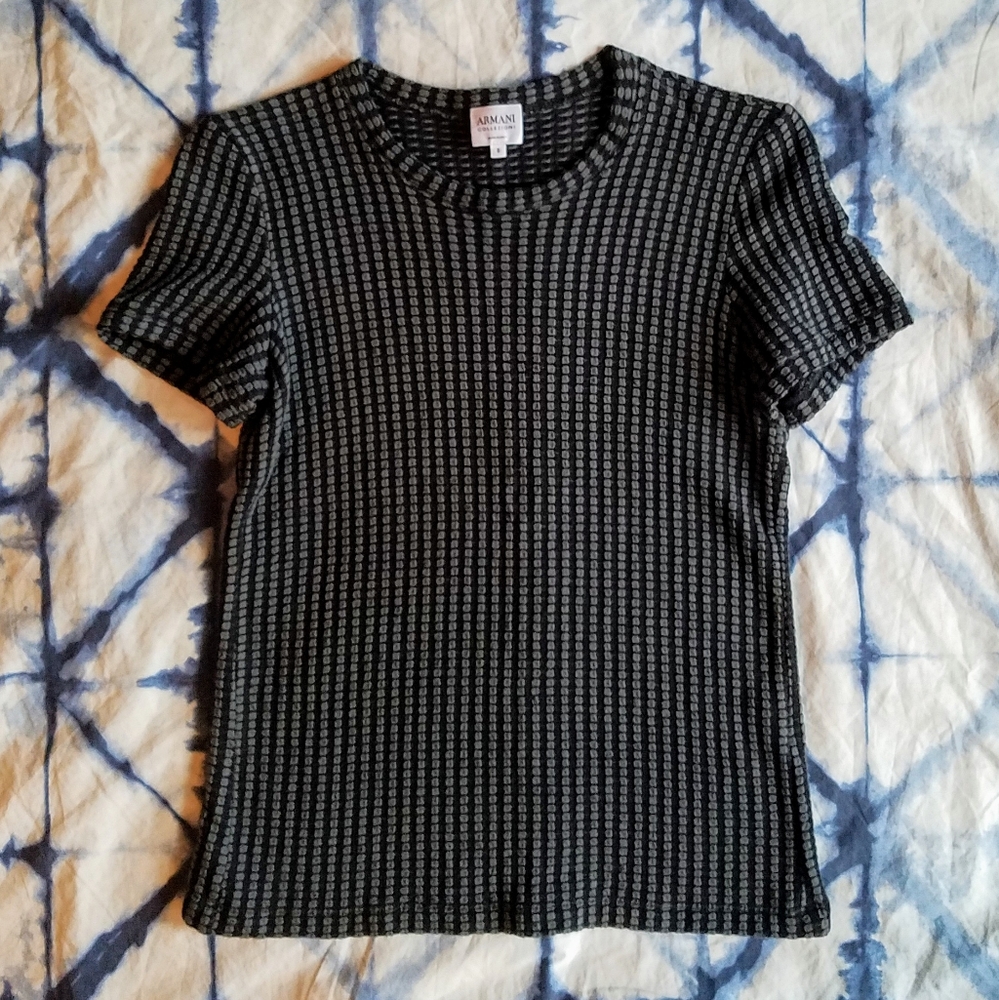 Vintage Armani Collezioni textured tee